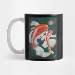 Two koi fish Mug